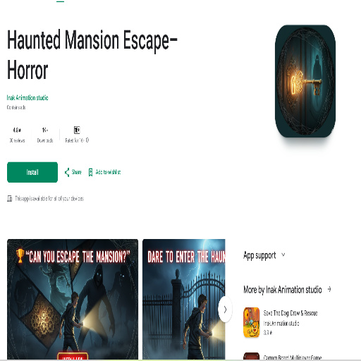 Haunted Mansion Escape–Horror  ,