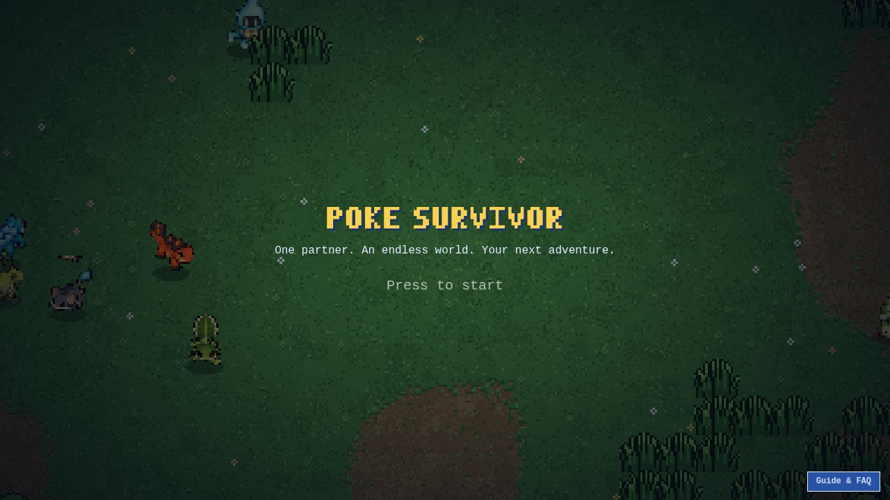 Poke Survivor - Free Browser Survivor Roguelite