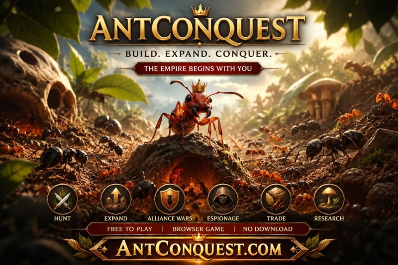 AntConquest – free browser ant colony strategy MMO
